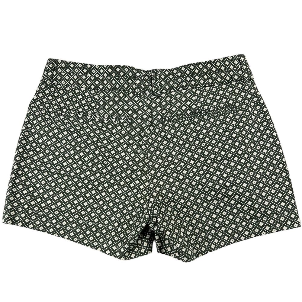 Khakis by Gap Shorts Green White Geometric Flower Floral City 3” Cotton Spandex - Picture 2 of 10